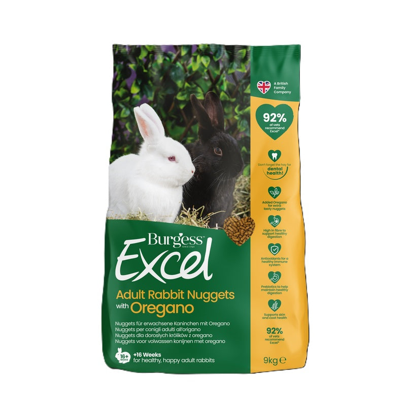 Burgess Excel Adult Rabbit Nuggets with Oregano