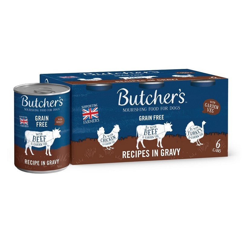 Butchers Grain Free Recipes in Gravy Tins 400g x 6 x 4