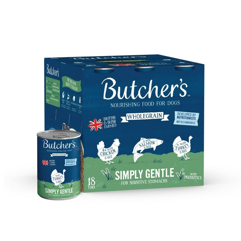 Butchers Wholegrain Simply Gentle in Loaf Tins 390g x 18