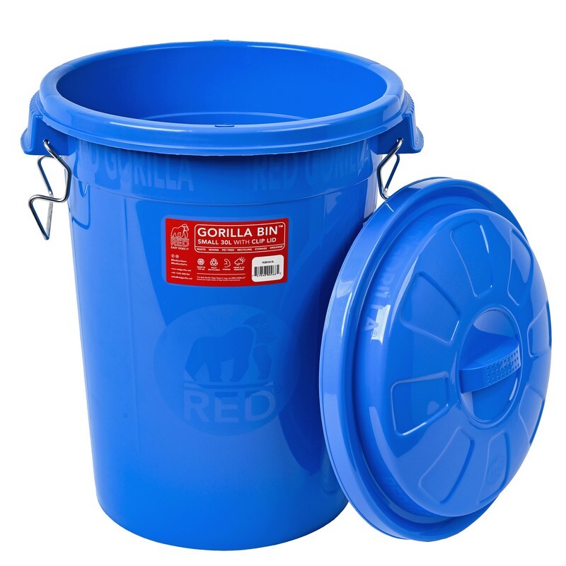Red Gorilla Bin with Clip Lid
