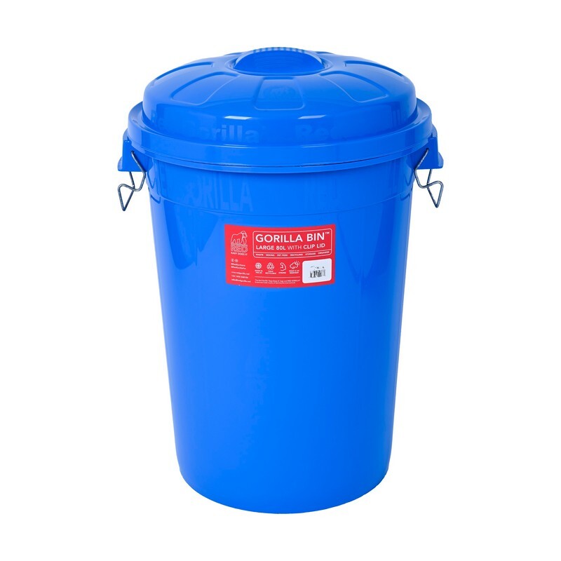 Red Gorilla Bin with Clip Lid