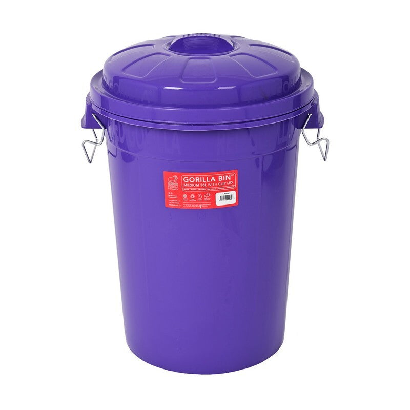 Red Gorilla Bin with Clip Lid