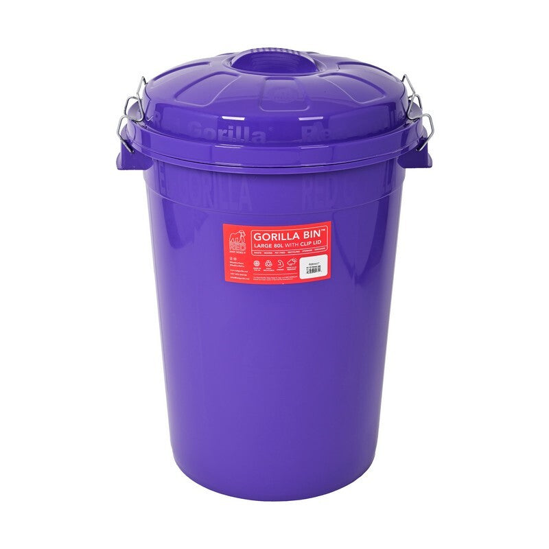 Red Gorilla Bin with Clip Lid