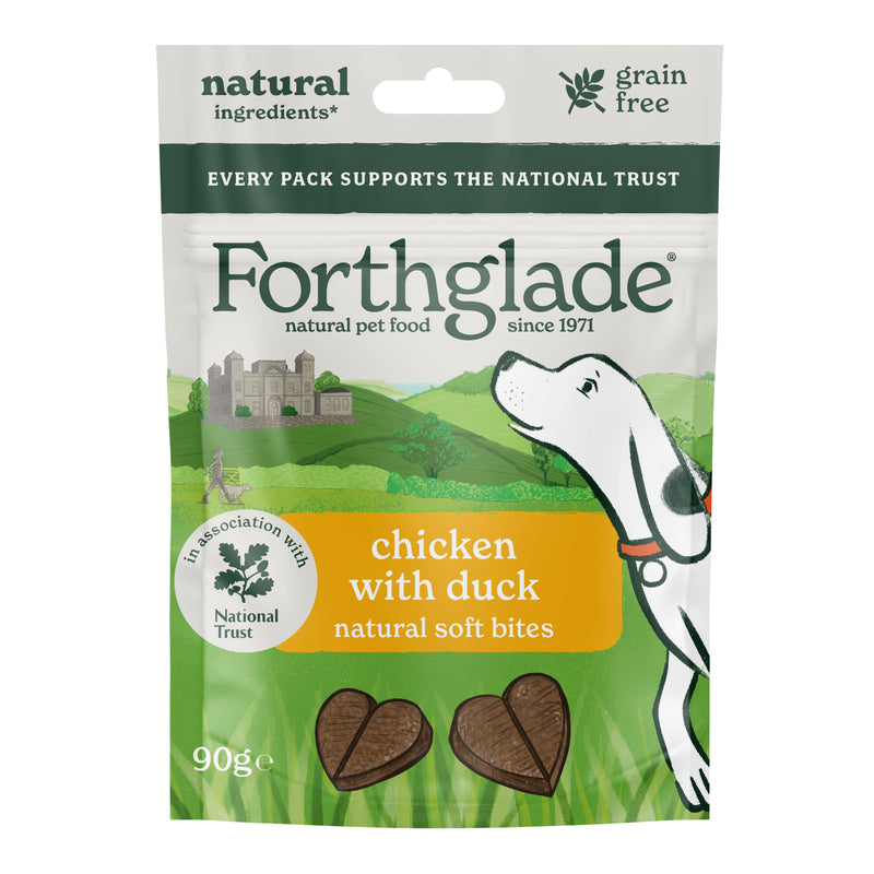 Forthglade National Trust Soft Bites Chick with Duck Treats 90g x 8