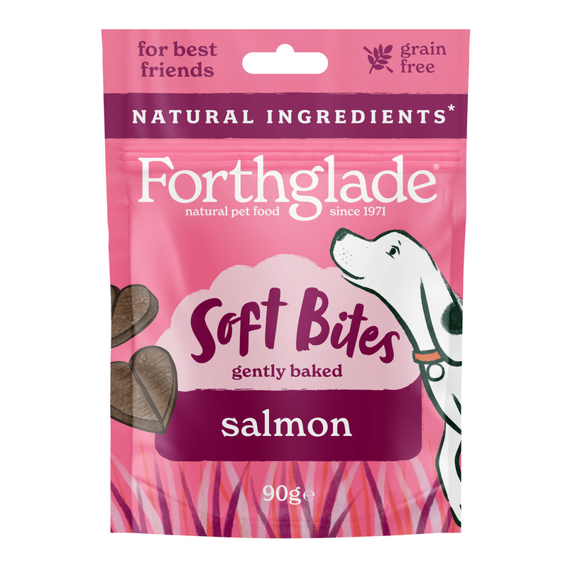 Forthglade Natural Soft Bites Salmon Treats 90g x 8