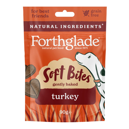 Forthglade Natural Soft Bites Turkey Treats 90g x 8