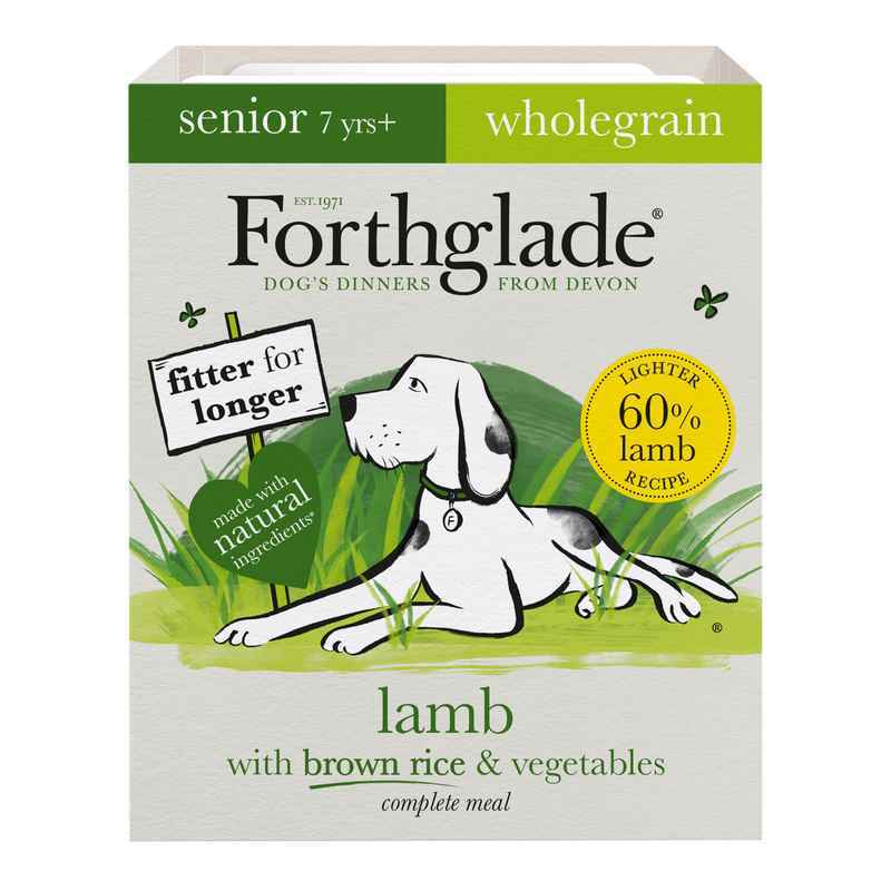 Forthglade Senior Complete Wholegrain Lamb Brown Rice & Veg Trays 395g x 18