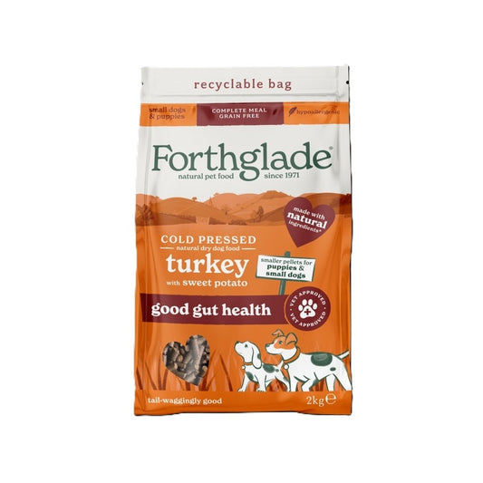 Forthglade Adult Small Dog Cold Pressed Grain Free Turkey with Sweet Potato 2kg