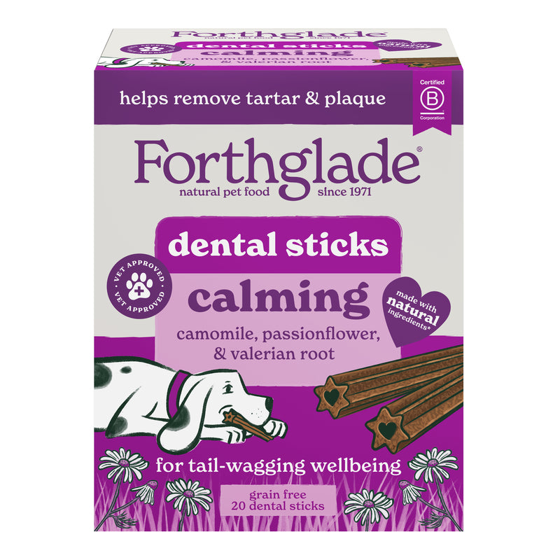 Forthglade Dental Calming Sticks 185g (5 Sticks) x 4 x 9
