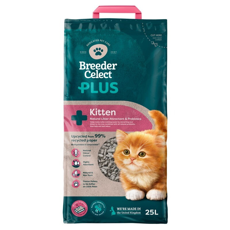 Breeder Celect Plus Kitten Litter 25L