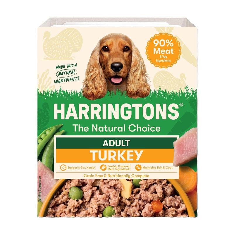 Harringtons Wet Turkey & Potato Dog Food Trays 400g x 8