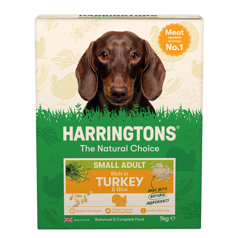 Harringtons Small Dog Adult rich in Turkey & Rice 1kg x 5