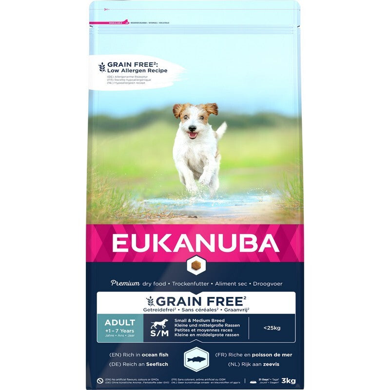 Eukanuba Adult Small/Medium Breed Grain Free Ocean Fish