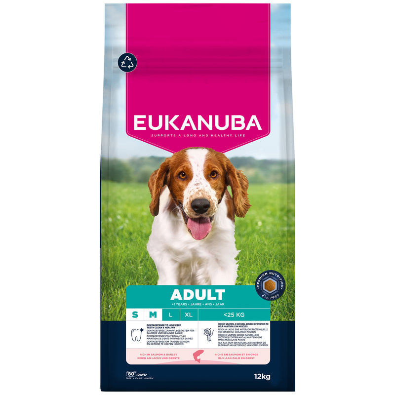 Eukanuba Adult Breed Salmon & Barley 12kg
