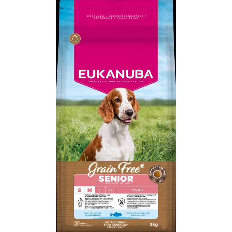 Eukanuba Senior Small/Medium Grain Free Ocean Fish