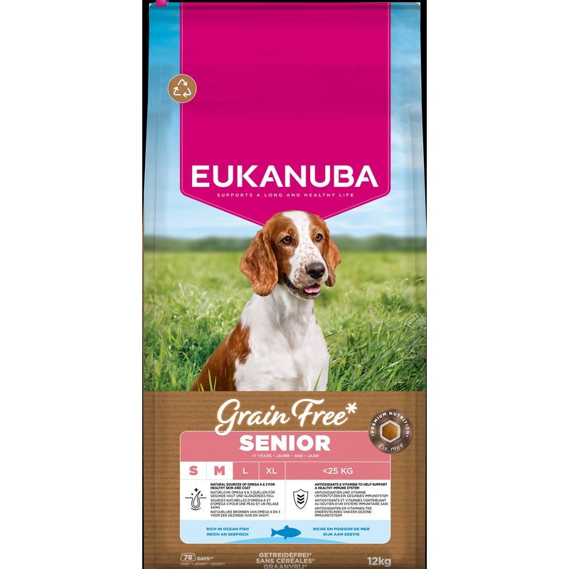 Eukanuba Senior Small/Medium Grain Free Ocean Fish