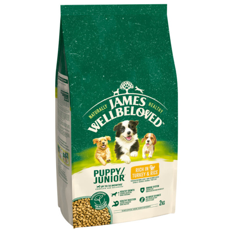 James Wellbeloved Puppy/Junior Turkey & Rice 2kg