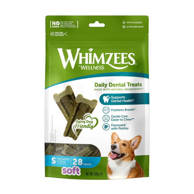 Whimzees Soft Daily Dental Bag x 6