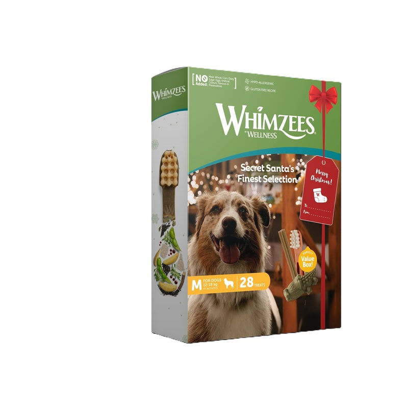 Whimzees Xmas Variety Value Box pieces