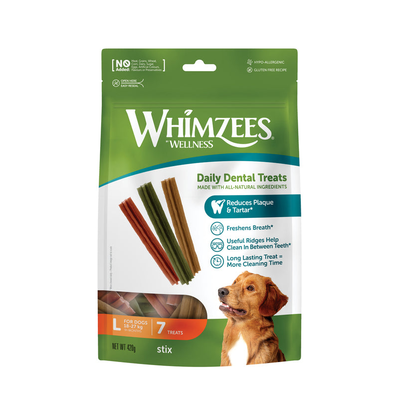 Whimzees Stix Large 7 Bag x 6