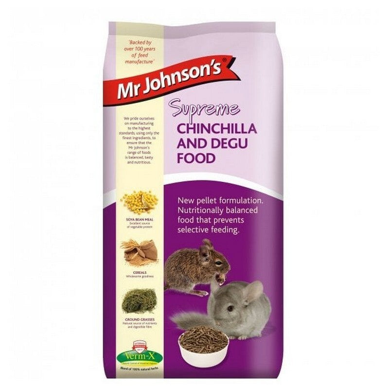 Mr Johnsons Supreme Chinchilla & Degu Pellets