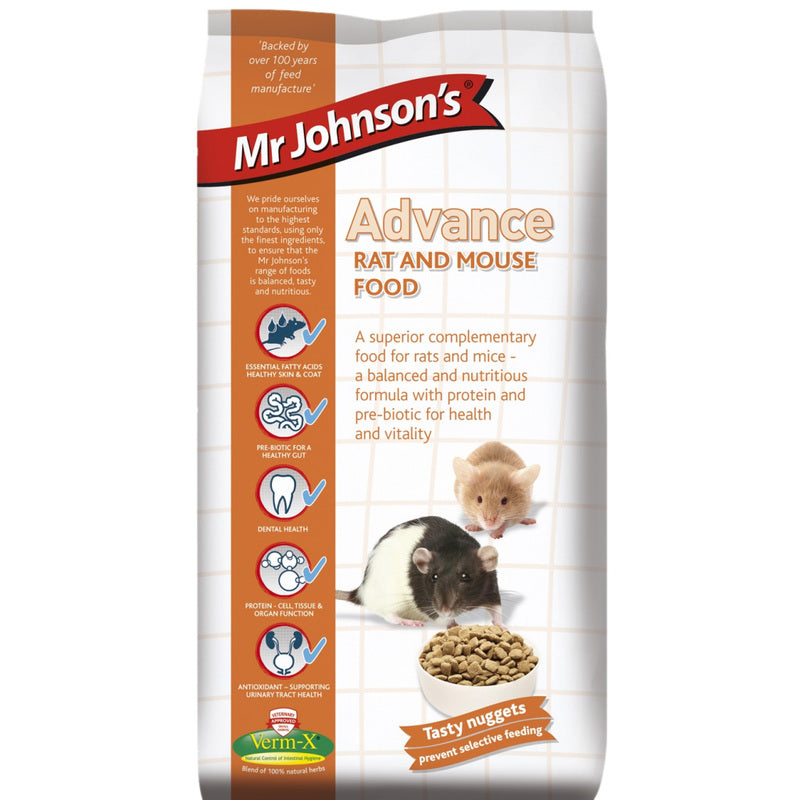 Mr Johnsons Advance Rat & Mouse Food 750g x 6