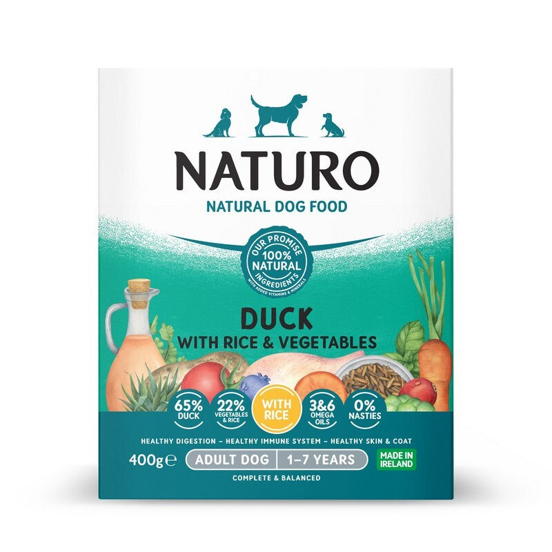 Naturo Adult Duck with Rice & Veg Trays 400g x 7