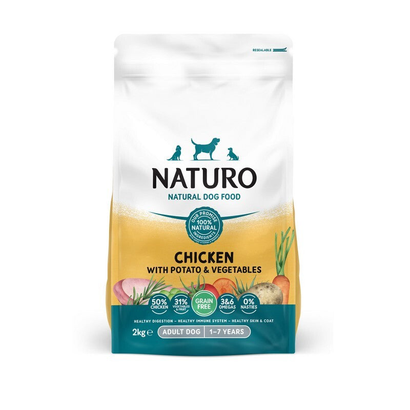Naturo Adult Grain Free Chicken with Potato & Veg 2kg x 4
