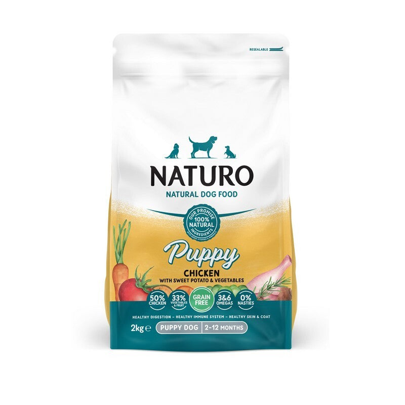 Naturo Puppy Grain Free Chicken with Sweet Potato & Veg 2kg x 4