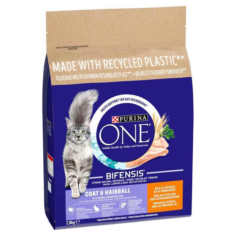 Purina One Adult Cat Coat and Hairball Chicken