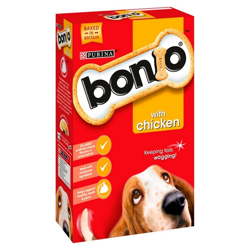 Bonio Chicken Dog Biscuits 650g x 5