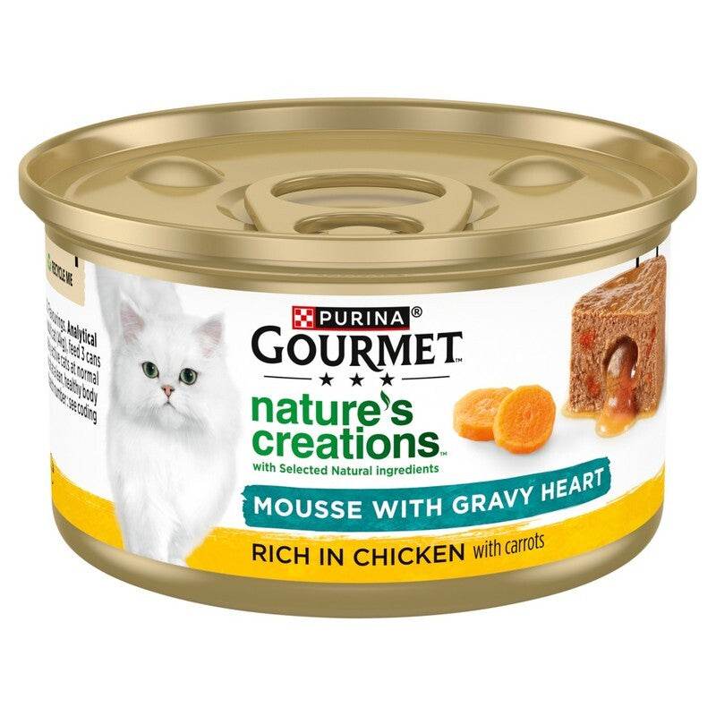 Gourmet Natures Creations Gravy Heart Chicken & Carrot 85g x 12