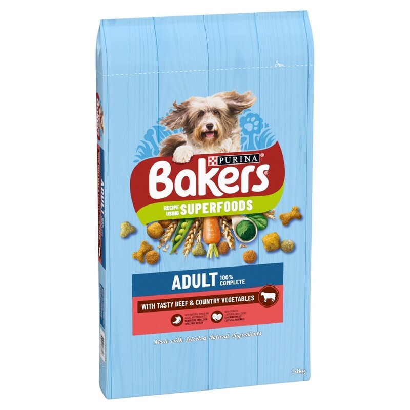 Bakers Adult Complete with Beef & Veg 14kg