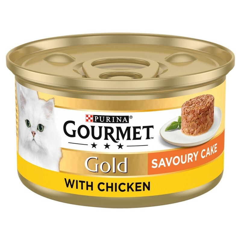 Gourmet Gold Savoury Cake Chicken 85g x 12