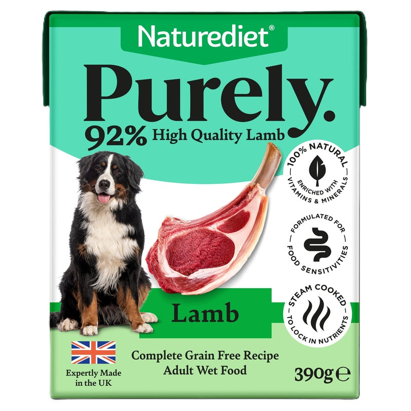 Naturediet Adult Purely Lamb Grain Free Cartons 390g x 12