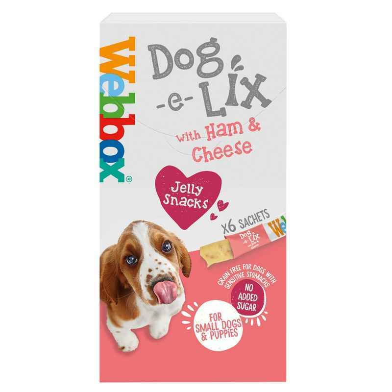 Webbox Dog-e-Lix Jelly Ham & Cheese Creamy Treat 15g x 6 x 11