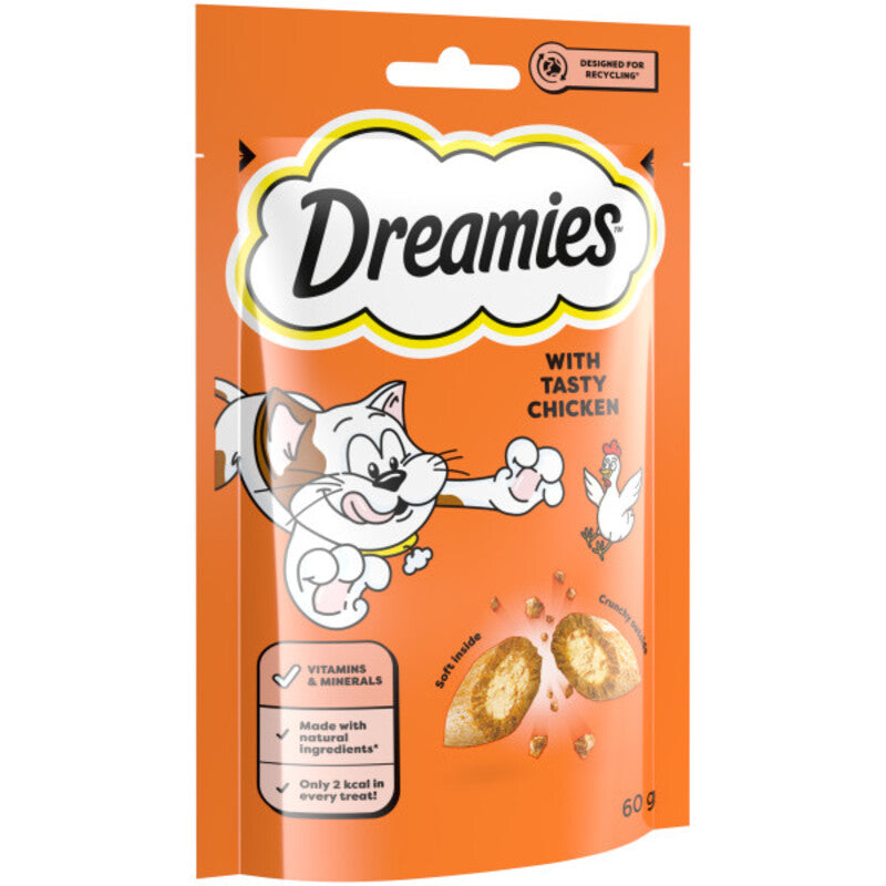 Dreamies Chicken Cat Treats 60g x 8