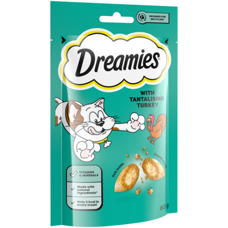 Dreamies Turkey Cat Treats 60g x 8