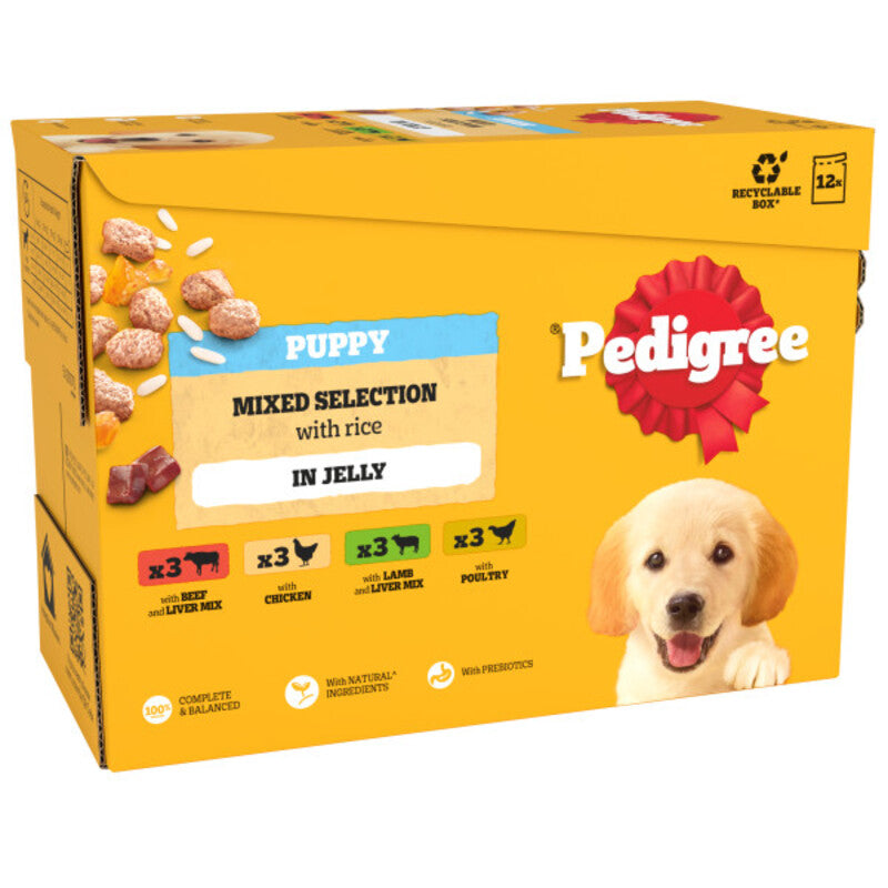 Pedigree Puppy Mixed Selection in Jelly 100g x 12 x 4