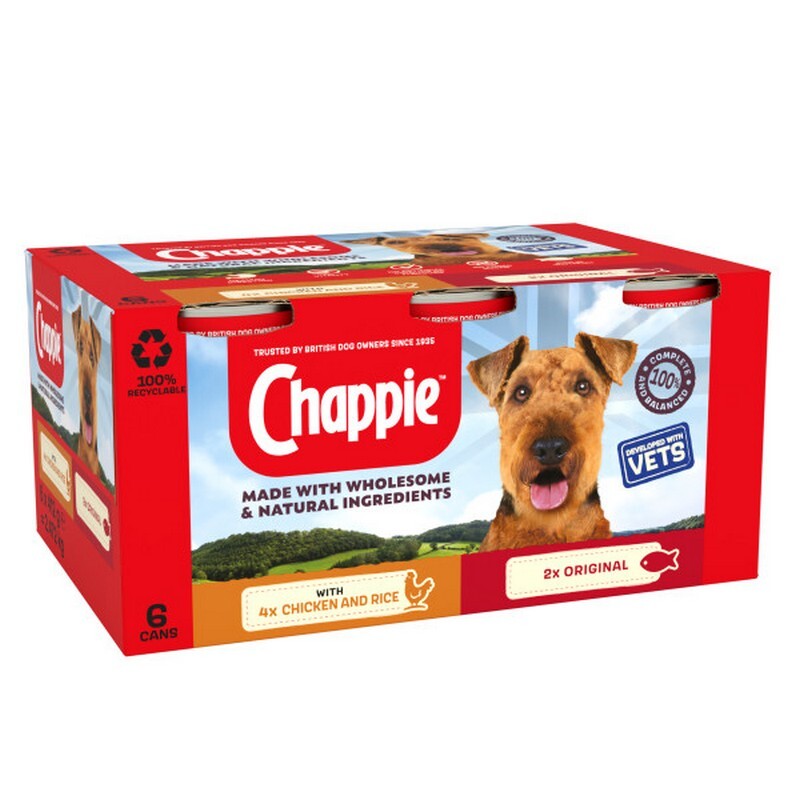 Chappie Tins Favourites Tray 412g x 6 x 4