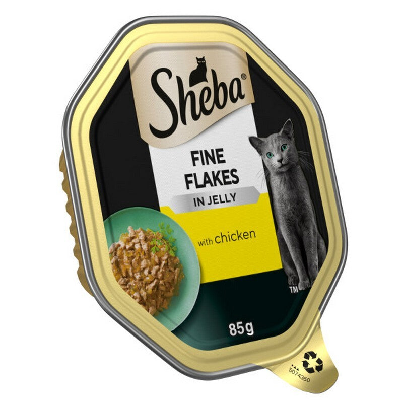 Sheba Tray Fine Flakes Chicken in Jelly 85g x 22