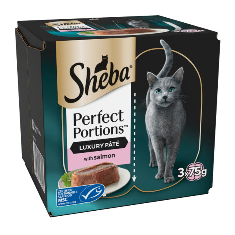 Sheba Perfect Portions with Salmon in Loaf (2x37.5g) x 3 x 8