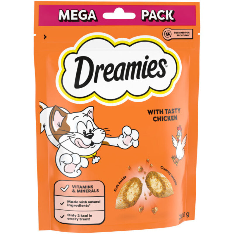 Dreamies Chicken Cat Treats Mega Pack 200g x 6