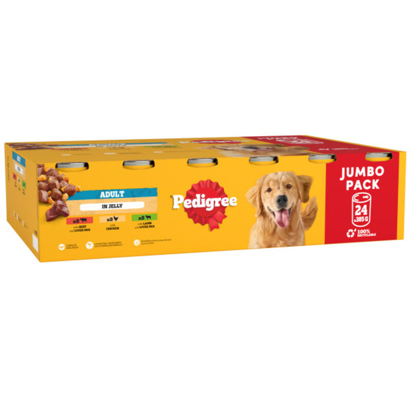 Pedigree Tins Mixed Selection in Jelly