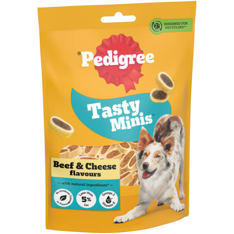 Pedigree Tasty Minis Cheesy Nibble 140g x 8