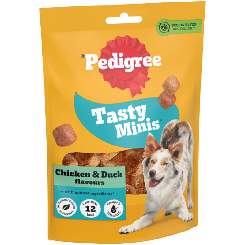 Pedigree Tasty Minis Chewy Cubes Chicken & Duck 130g x 8