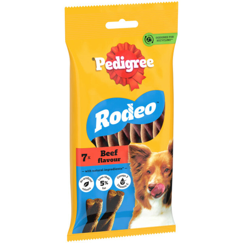 Pedigree Rodeo Mono Beef 7 Sticks x 12