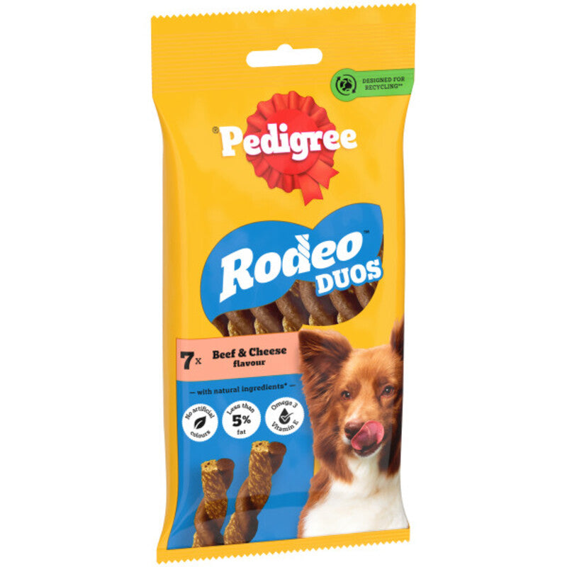 Pedigree Rodeo Duos Beef & Cheese 7 Sticks x 10