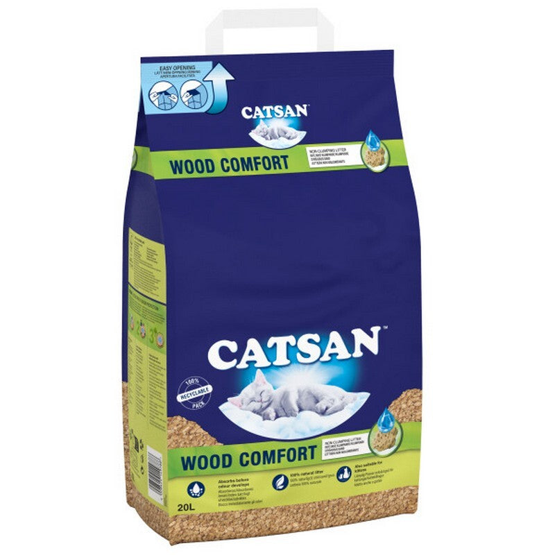 Catsan Wood Comfort Cat Litter 20L
