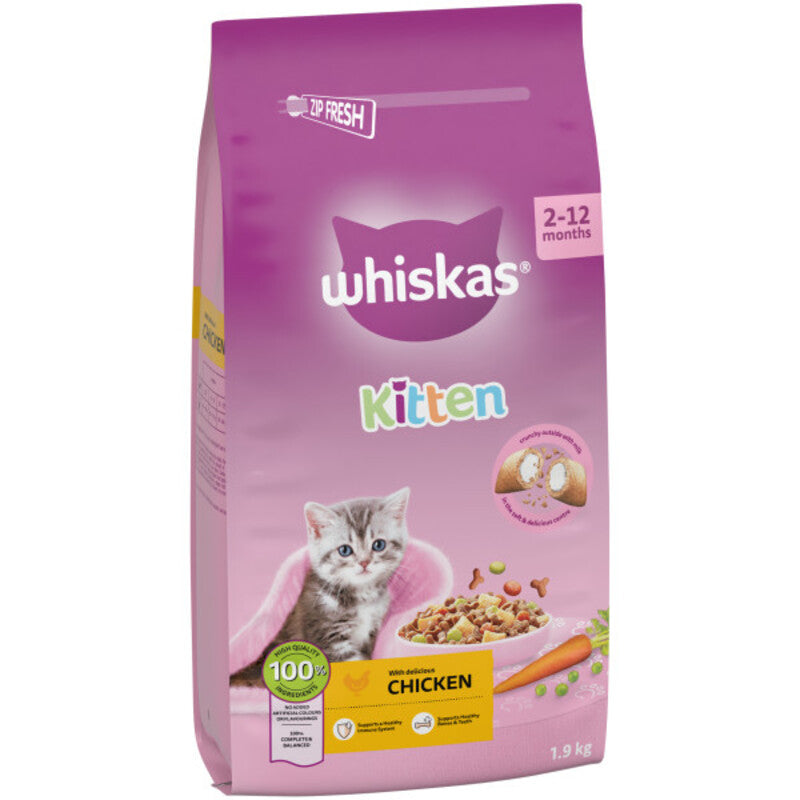 Whiskas Dry 2-12 Month Kitten Chicken